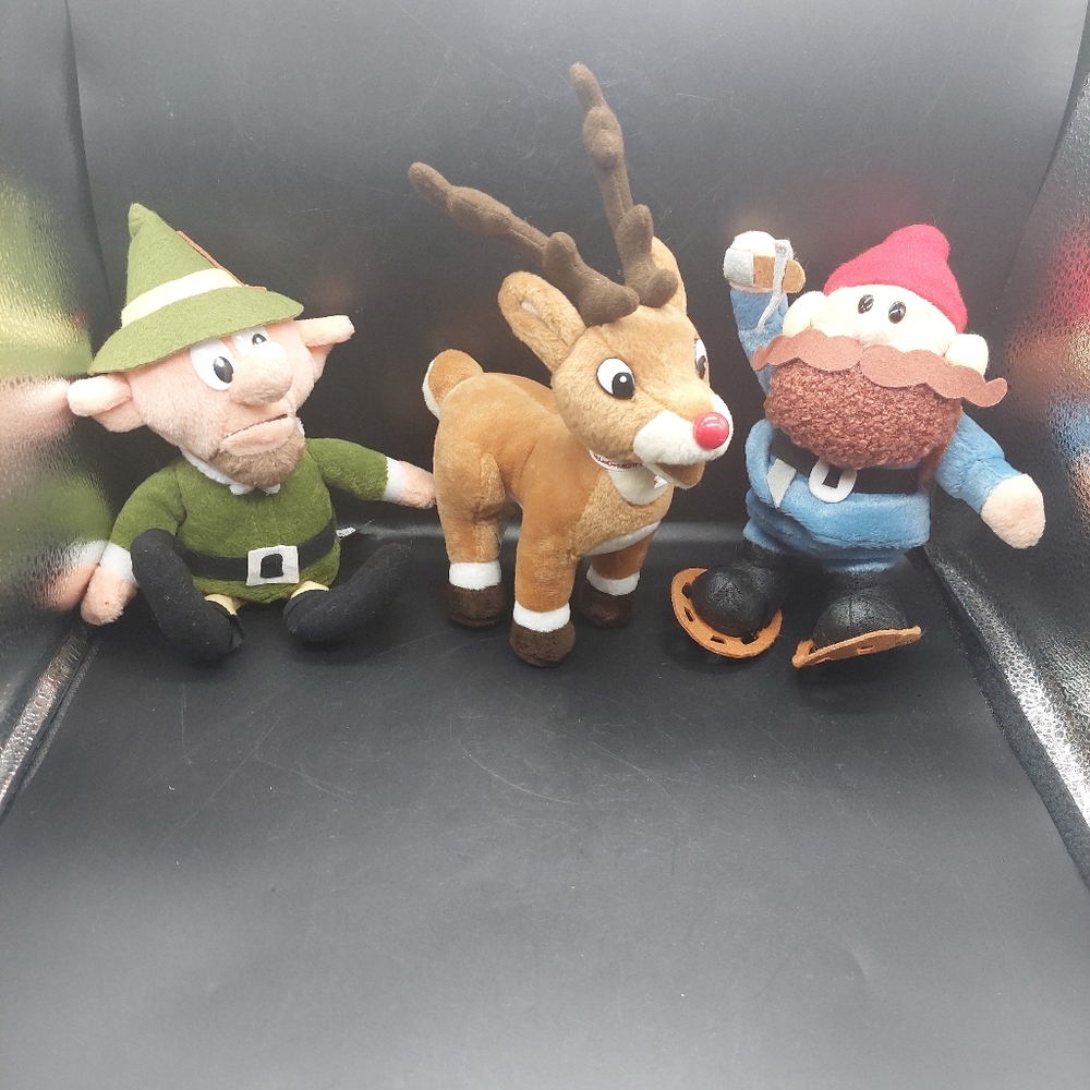 Stuffins lot of 3 - Rudolph Island of the Misfit Toys~RUDOLPH CORNELIUS BOSS ELF